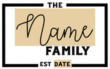 EMAIL TO ORDER: Custom Farmhouse Family Name Sign