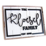 EMAIL TO ORDER: Custom Farmhouse Family Name Sign