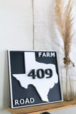 EMAIL TO ORDER: Custom Farm Road Sign