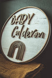 EMAIL TO ORDER: Custom Baby Last Name Sign