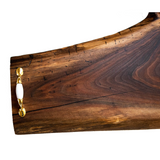 Live-Edge Walnut Slab Tray