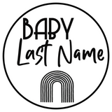 EMAIL TO ORDER: Custom Baby Last Name Sign