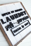 Laundry Self-Service Sign
