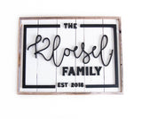 EMAIL TO ORDER: Custom Farmhouse Family Name Sign