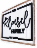 EMAIL TO ORDER: Custom Farmhouse Family Name Sign
